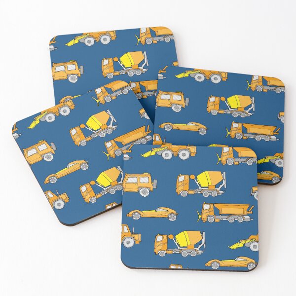 Item preview, Vehicles orange on classic blue designed and sold by kobyakov.