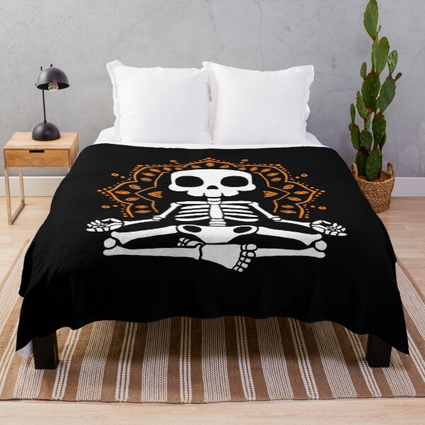 Item preview, Meditating Skeleton Lotus Mandala Yoga Lover Gift designed and sold by basselelkadi.