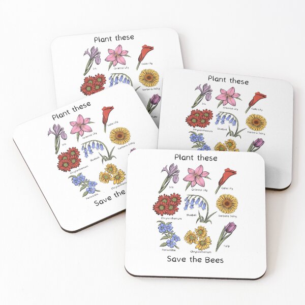 Item preview, Plant These Save the Bees Botanical Vintage Floral Botanists designed and sold by basselelkadi.