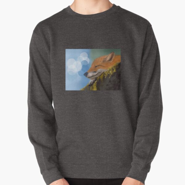 Napping Fox Pullover Sweatshirt