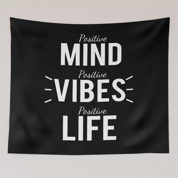 Item preview, Positive Mind Positive Vibes Positive Life Uplifting Happy Wisdom designed and sold by cssdru.