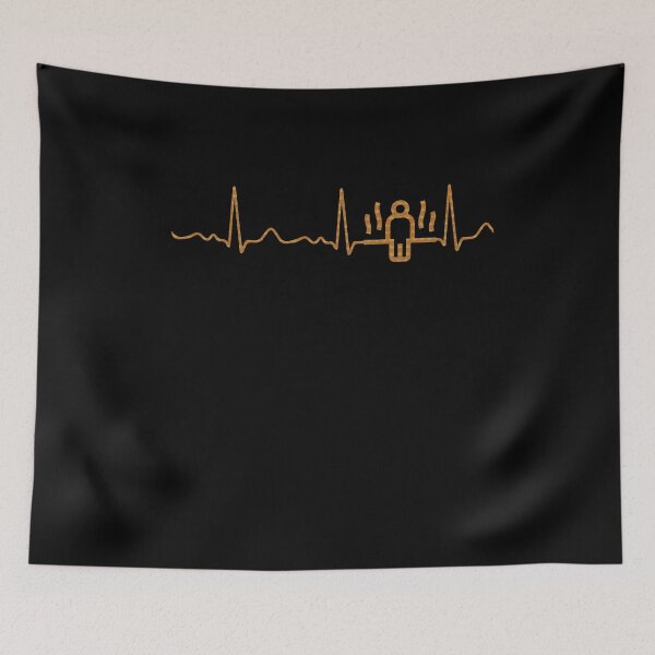 Item preview, Sauna - heartbeat / heart line / pulse / EKG, wood designed and sold by Mohja-Design.