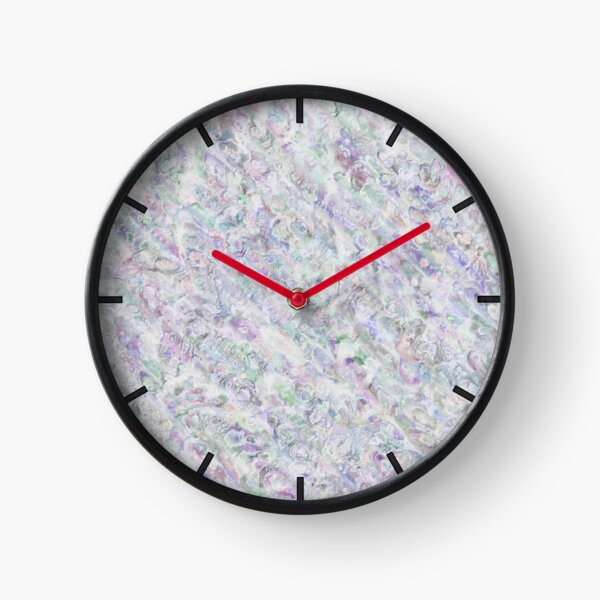 Minimalist Multicolor Marble-Like Face Clock