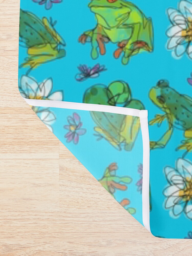 Alternate view of Happy pond Shower Curtain