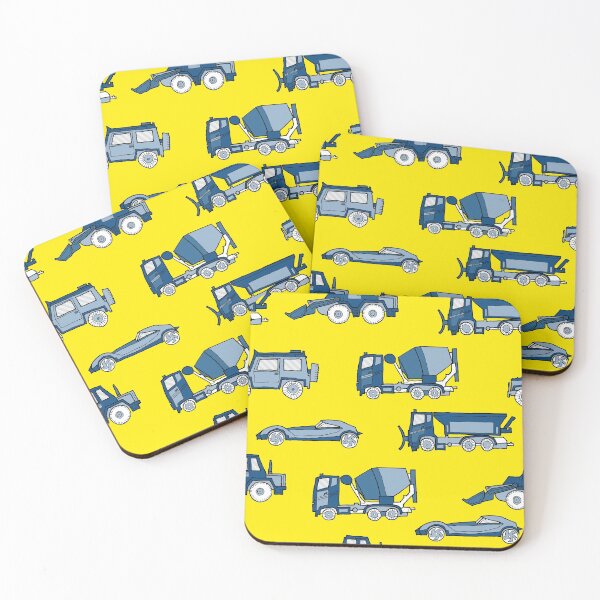 Item preview, Vehicles blue on yellow designed and sold by kobyakov.