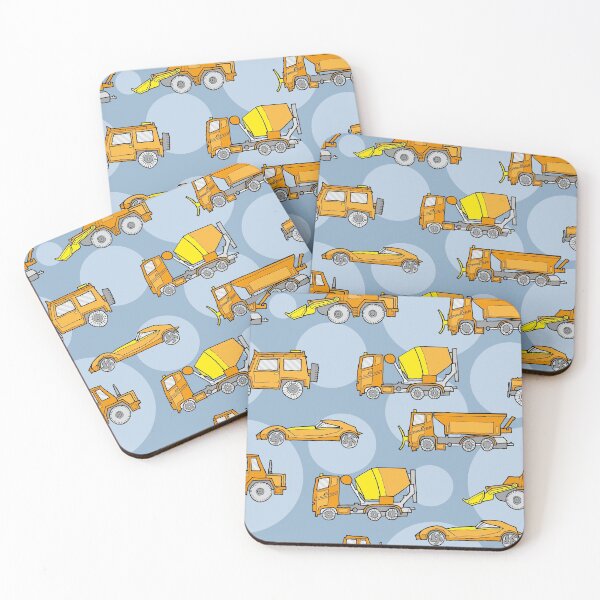 Item preview, Vehicles orange on blue-gray dots designed and sold by kobyakov.