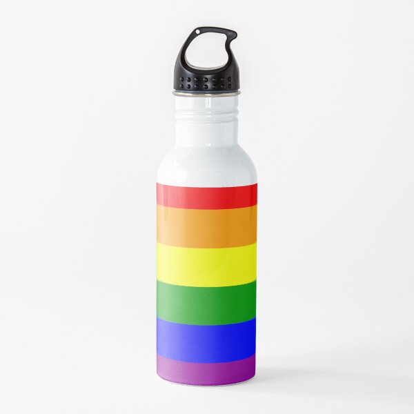 GAY. Gay Pride. Rainbow Flag. LGBT. Pride Flag. Water Bottle
