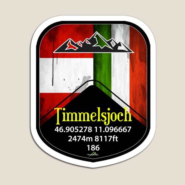 Timmelsjoch Austria Sticker Magnet