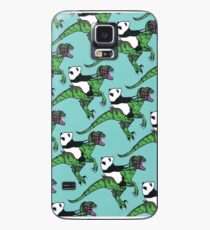 Jurassic Panda logo print blue Case/Skin for Samsung Galaxy