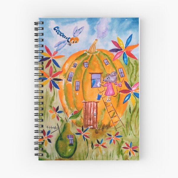 Item preview, Original watercolor painting" Little mouse is cleaning her house" designed and sold by HalynKaART.