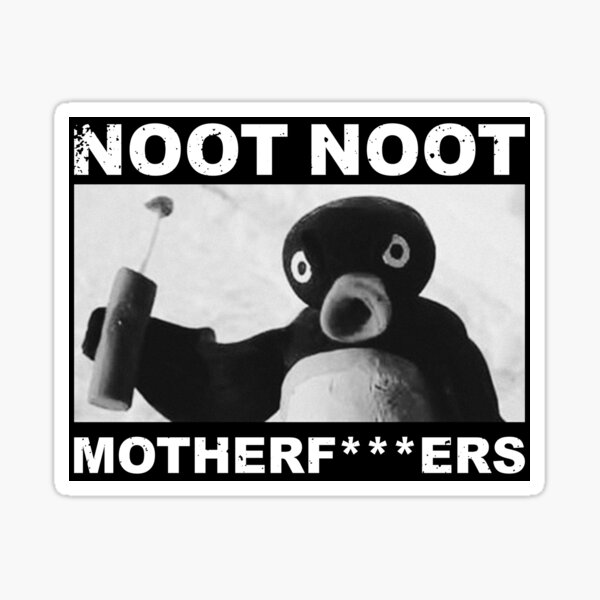 Vista previa del artículo con la obra «Noot Noot Pingu», diseñado y vendido por Pintwich.