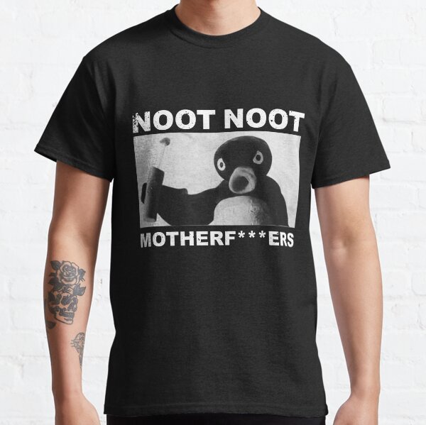 Vista previa del artículo con la obra «Noot Noot Pingu», diseñado y vendido por Pintwich.