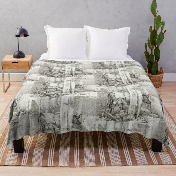 Item preview,  Cow in a sty illustration designed and sold by Vintage Designs +.