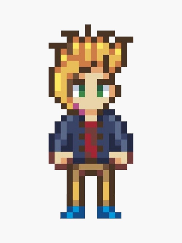 Stardew Valley - Sam Full Body Version 1&quot; Sticker for Sale by ATL 