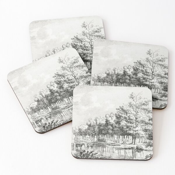 Item preview, Rural landscape  illustration designed and sold by Vintage Designs +.