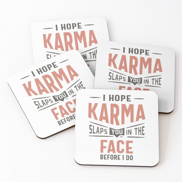 Item preview, I Hope Karma Slaps You In The Face Funny Gift designed and sold by cidolopez.