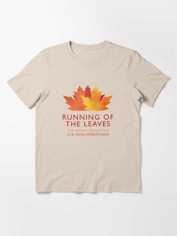 Thumbnail 2 of 7, Essential T-Shirt, Running of the Leaves designed and sold by Rachael Raymer.