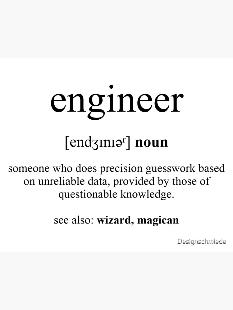 Engineer Definition | Dictionary Collection | Poster