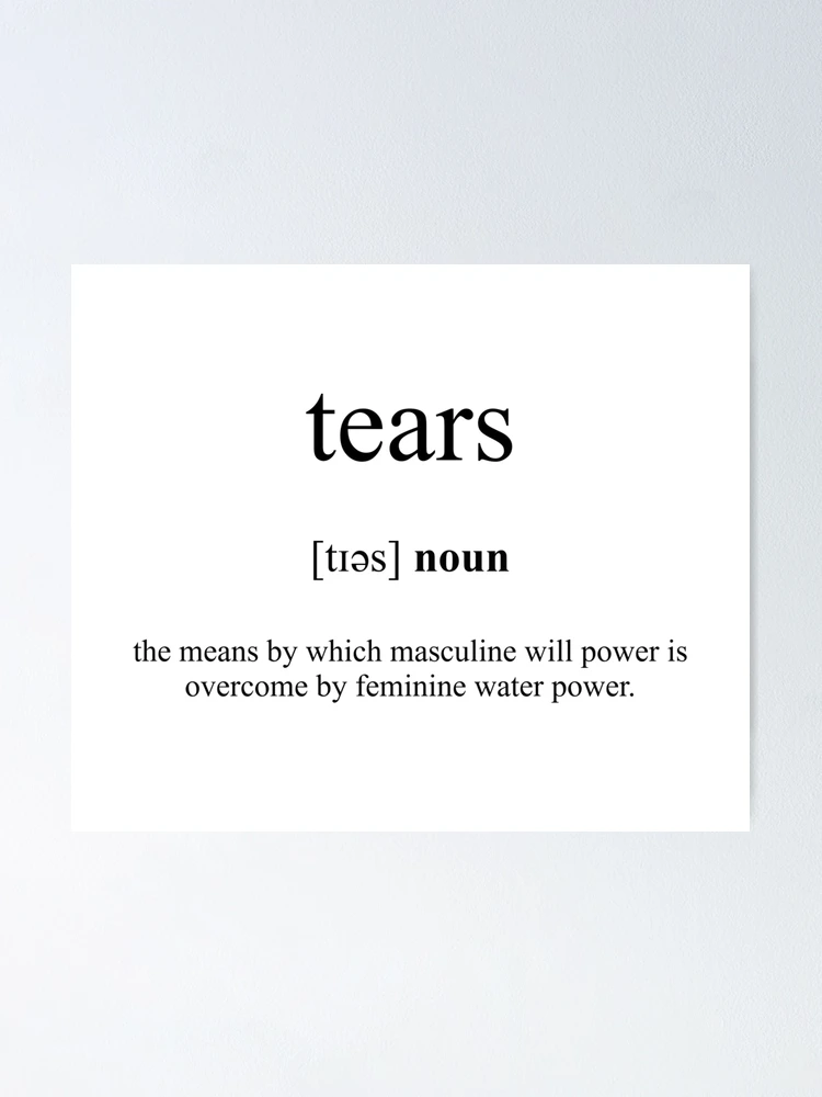 Tear  Meaning of tear 