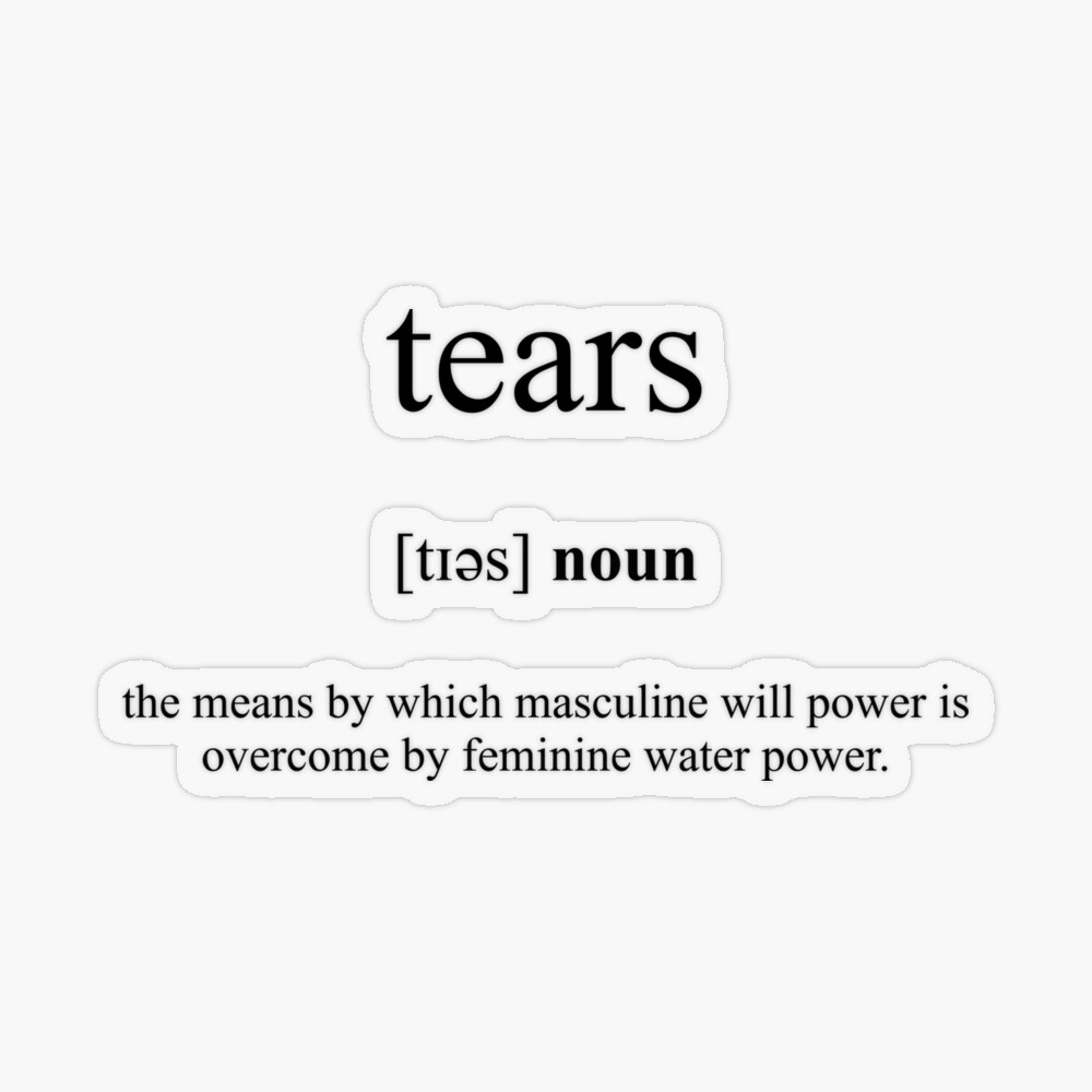 Structure and meaning of tears