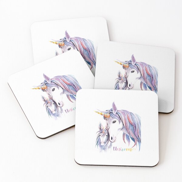 Item preview, Mother and child unicorn for children - water colors designed and sold by Beautiful Art Designs.