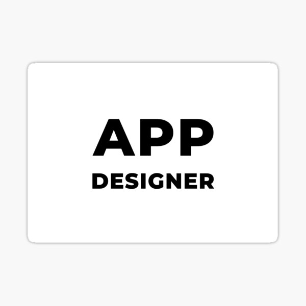 App Designer (Inverted) Sticker