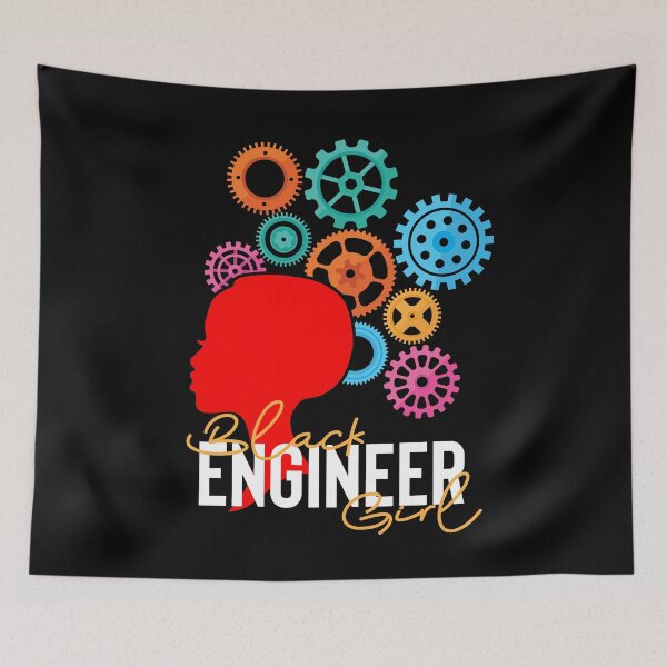 Item preview, Black Engineer Girl designed and sold by TopDawgDesigns.