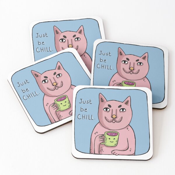 Item preview, Just Be Chill Cat Meme designed and sold by Jeremnis.