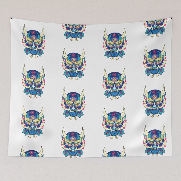 Item preview, Blue and Pink Oni designed and sold by Gingerale1213.