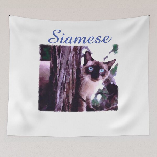 Item preview, Siamese Cat in Tree designed and sold by cynmcb.