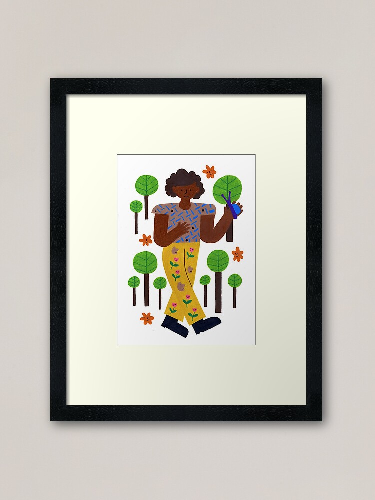Alternate view of Strollin' Through The Trees Framed Art Print
