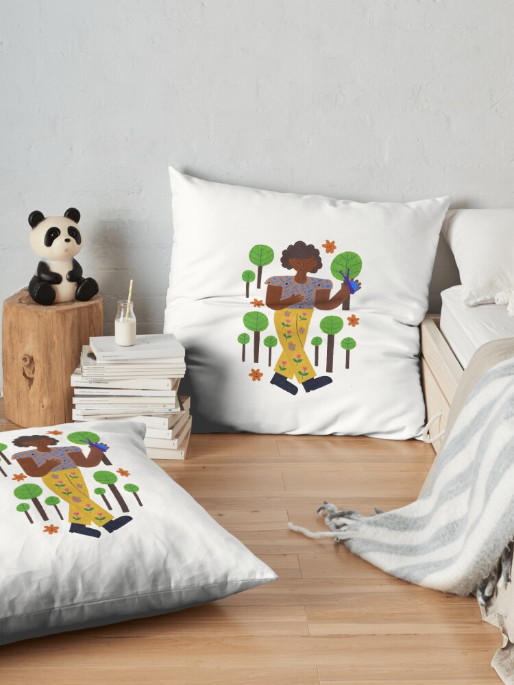 Alternate view of Strollin' Through The Trees Floor Pillow