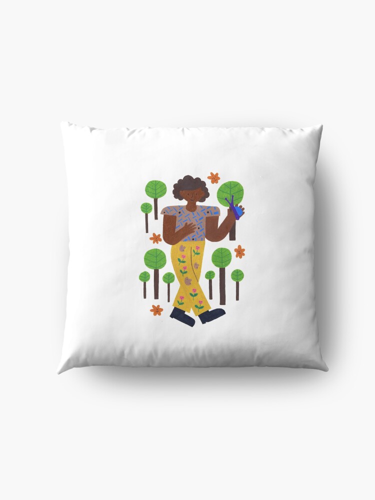 Alternate view of Strollin' Through The Trees Floor Pillow