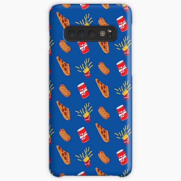 Fast Food Drive Thru Fries Pizza Hot Dog Soda Pattern Samsung Galaxy Snap Case