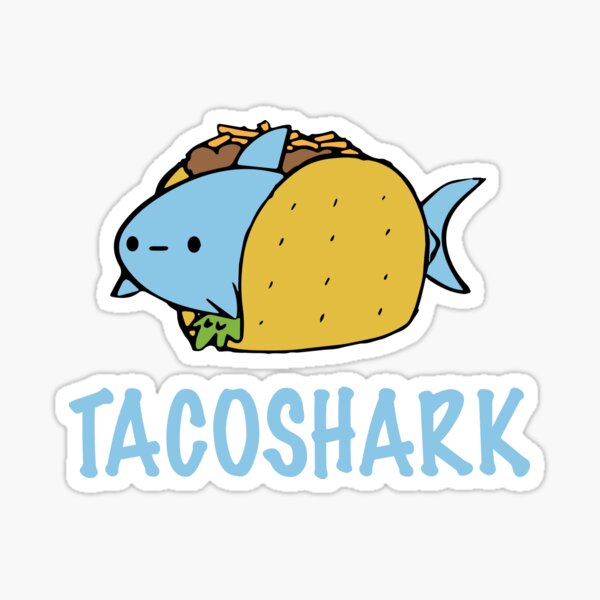 Vista previa del artículo con la obra «Tiburón Taco», diseñado y vendido por thedoormouse.