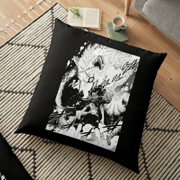 Charmy and the Wolf - Black Clover Floor Pillow