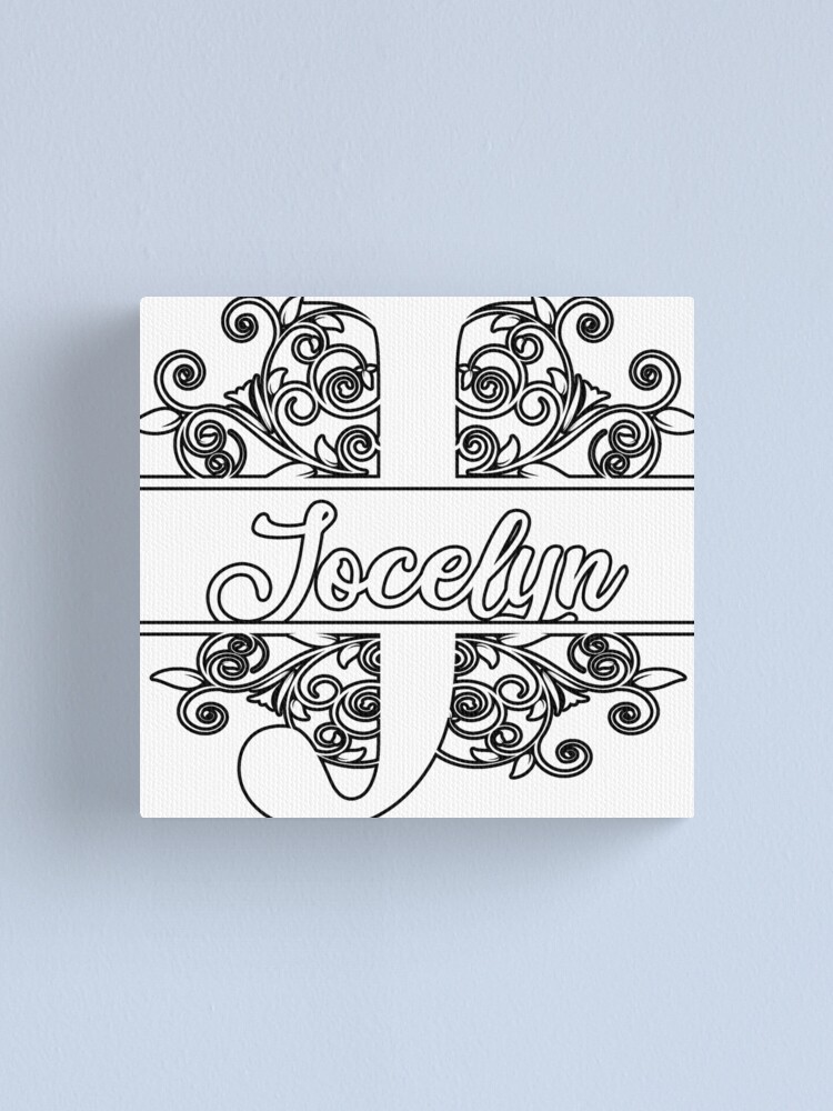 Personalized Name Monogram J - Josephine - Letter J Canvas Print for Sale  by MysticMagpie