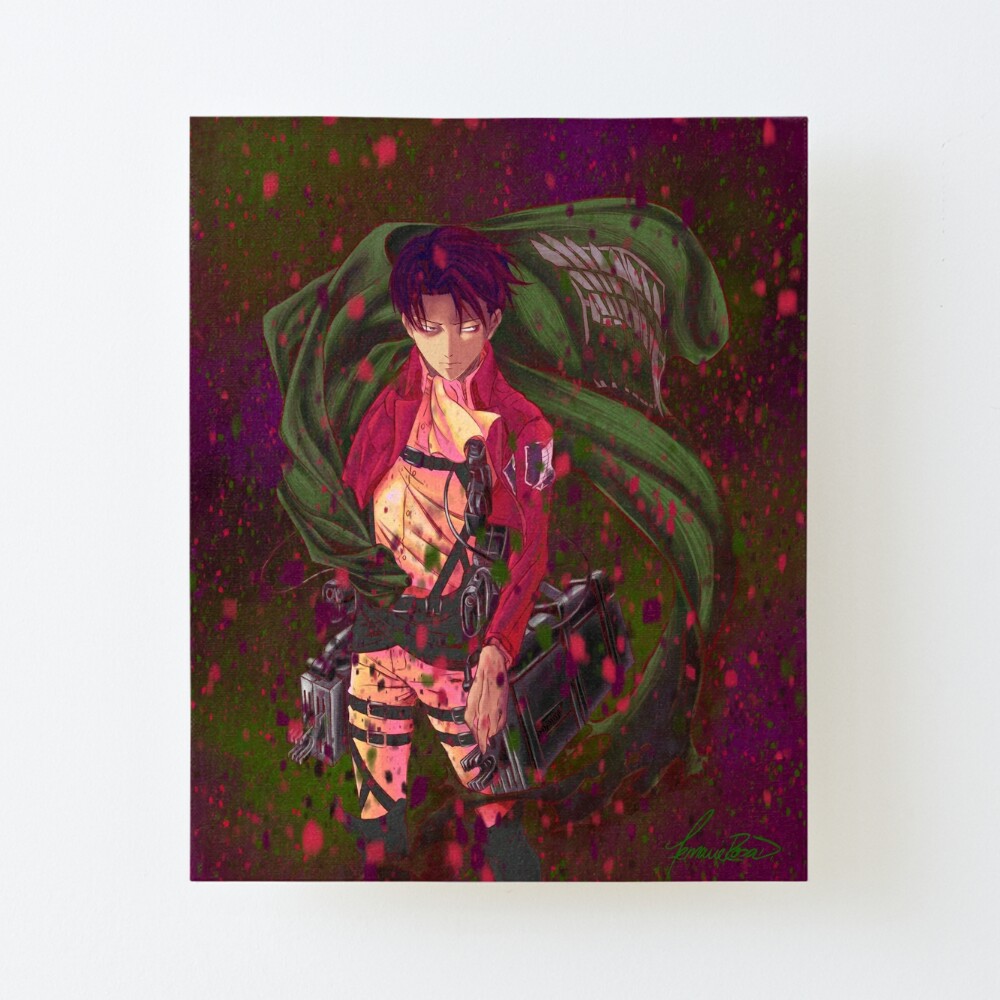 Attack On Titan Fanart Levi Ackerman Version 4 5 Art Board Print By Frd Artdesign Redbubble