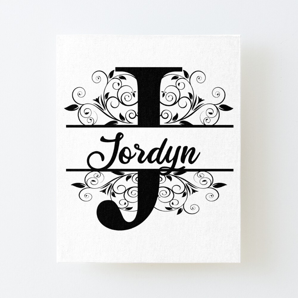 Personalized Name Monogram J - Jordyn - Letter J