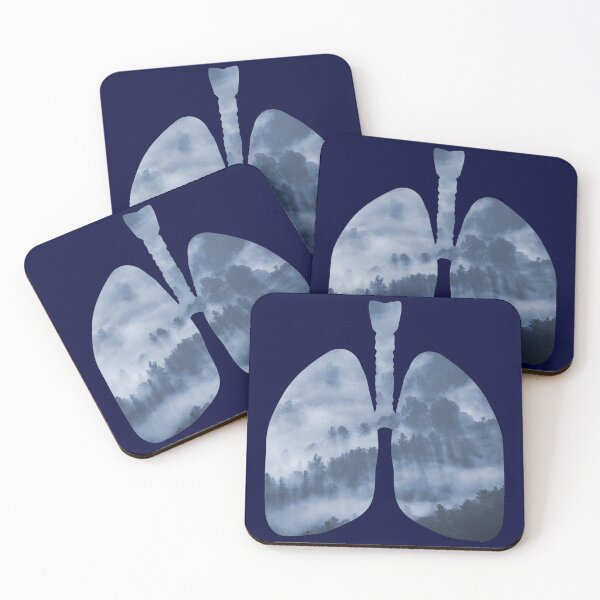 Item preview, Breathe Deep Lungs Double Exposure designed and sold by kuenzicreative.