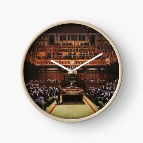 Banksy Devolved Parliament. Banksy Art Clock