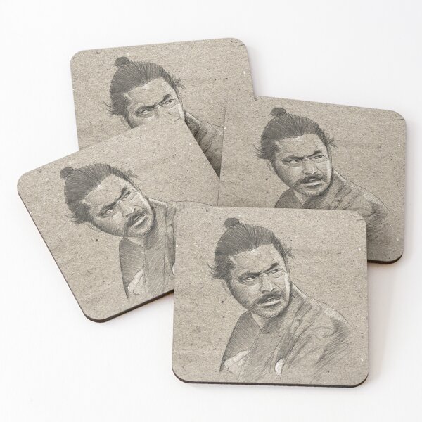Item preview, Yojimbo Toshiro Mifune Portrait Drawing designed and sold by Ian  Oz.