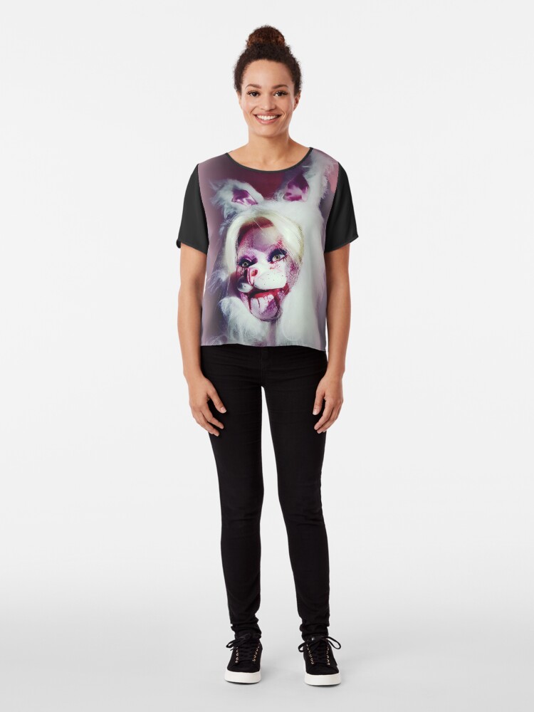 Alternate view of Hell Bunny Doll Head Chiffon Top