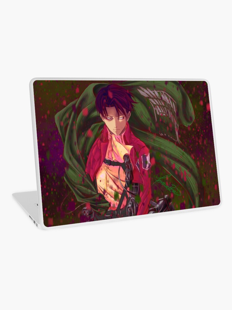 Attack On Titan Fanart Levi Ackerman Version 4 5 Laptop Skin By Frd Artdesign Redbubble