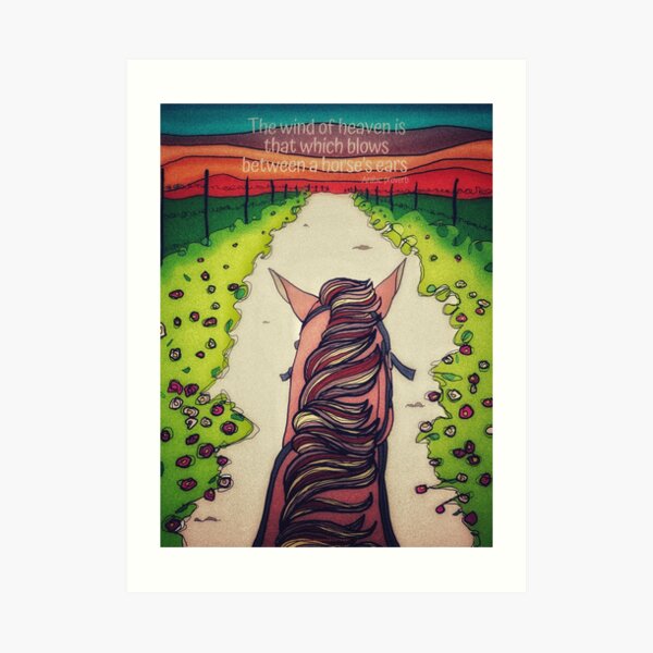 From the Heart and from the Saddle Art Print