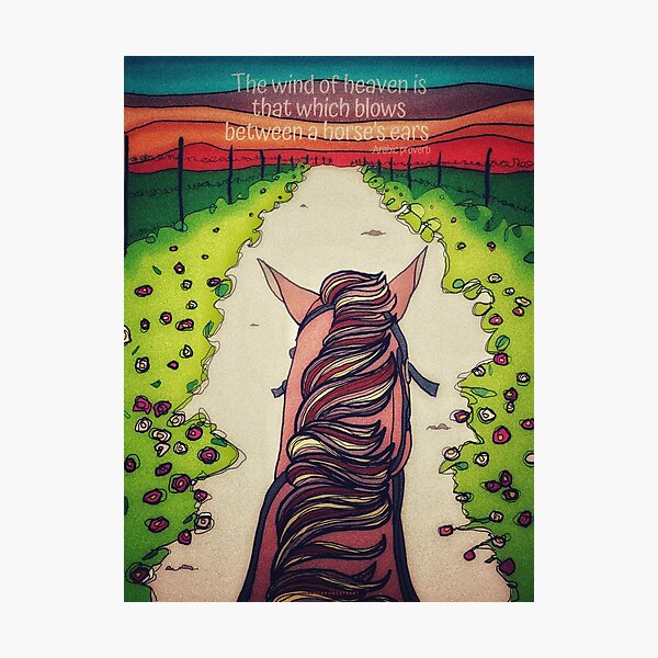 From the Heart and from the Saddle Photographic Print