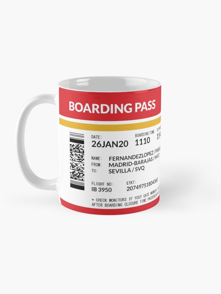 Alternate view of Boarding Pass (PFL) Mug