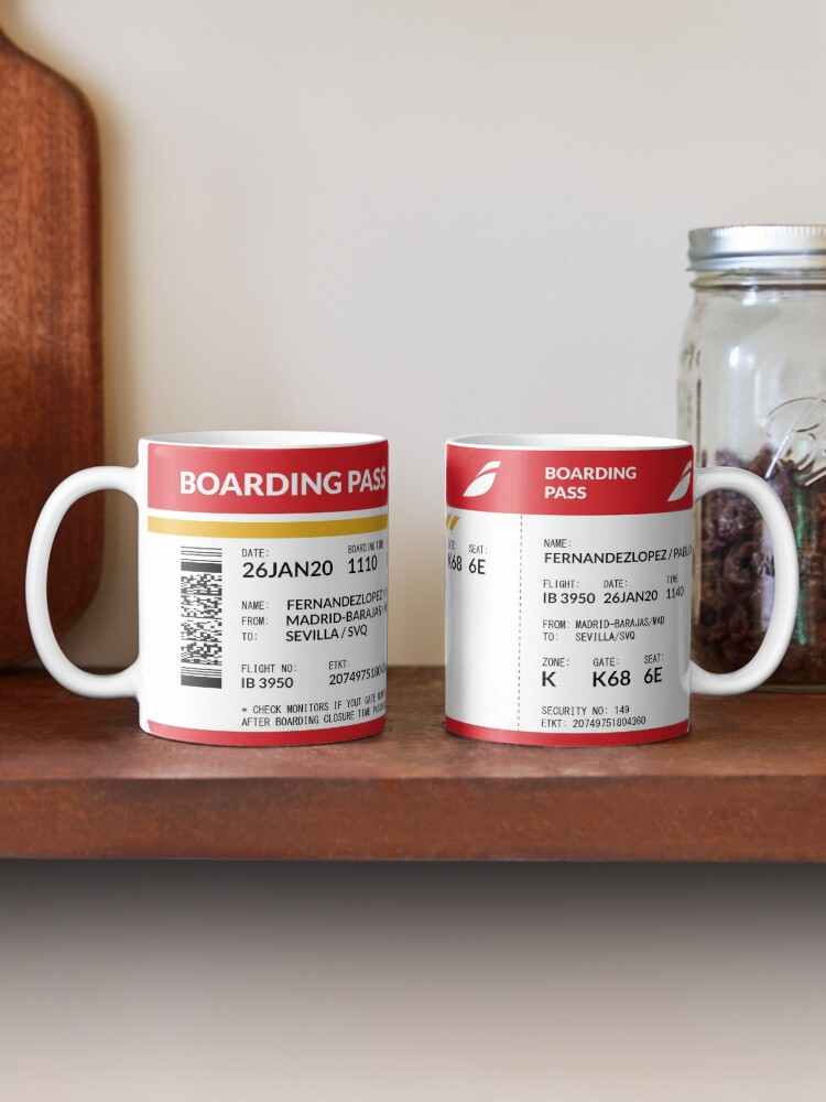 Alternate view of Boarding Pass (PFL) Mug