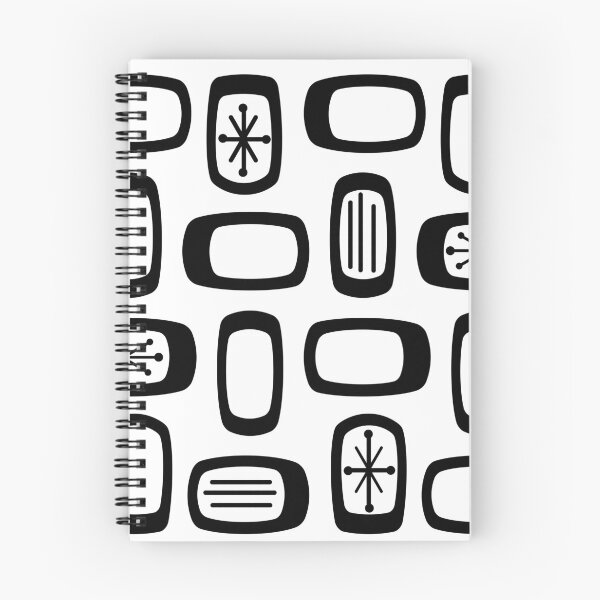 Item preview, Midcentury MCM Rounded Rectangles White designed and sold by thepixelgarden.