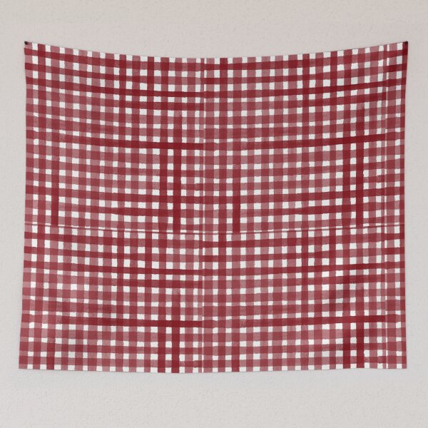 Item preview, Watercolour Gingham - Red designed and sold by cassandrafallon.
